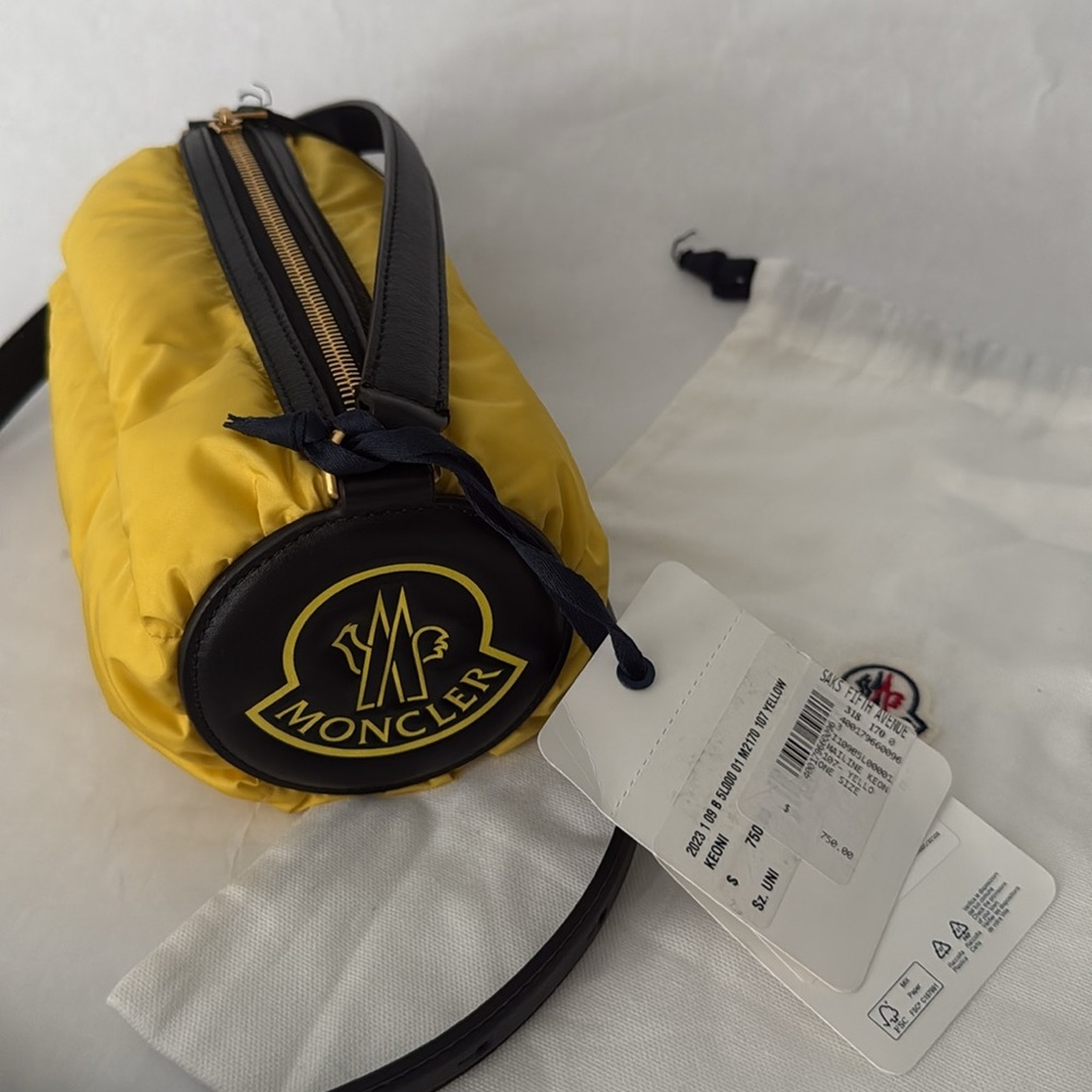 Moncler Yellow and Black Women's Bag - Picture 13 of 16